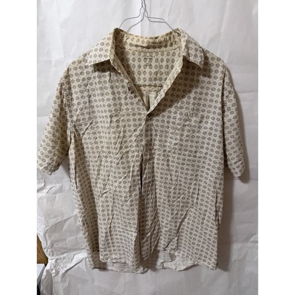 Sonoma Tops - Sonoma Life short-sleeve shirt Size LT Beige Brown Circles Men's